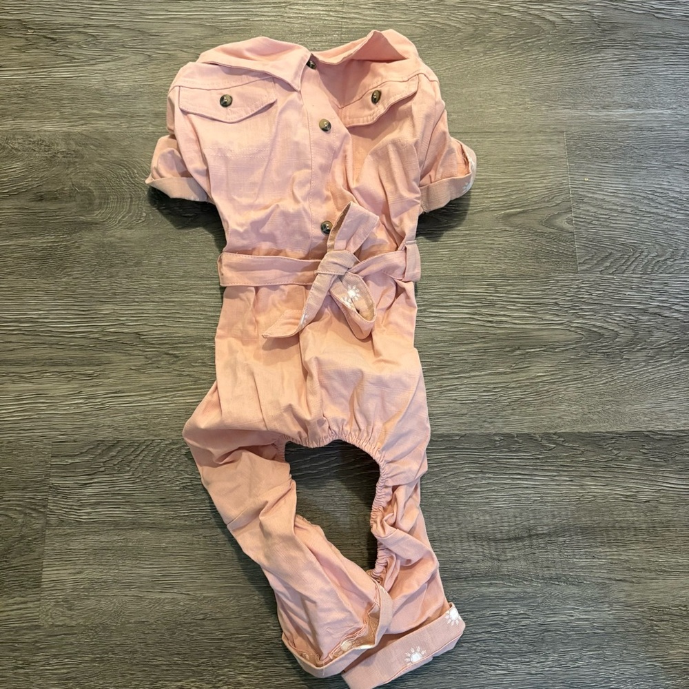 Pink Dog Romper